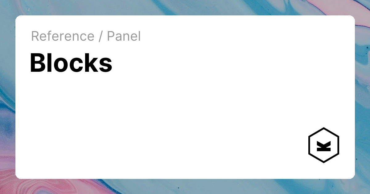 Blocks | Kirby CMS